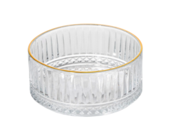 ГОЛДИ, салатник с золотой каймой, 13 см, стекло
