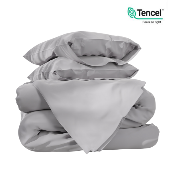 Tencel, комплект постельного белья, дуэт, тенсель, светло-серый