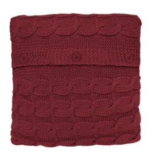 Nordvic, чехол на подушку вязаный, 50х50 см, вишневый