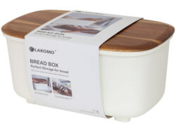 ЛАКОМО, хлебница с разделочной доской, молочно-белый