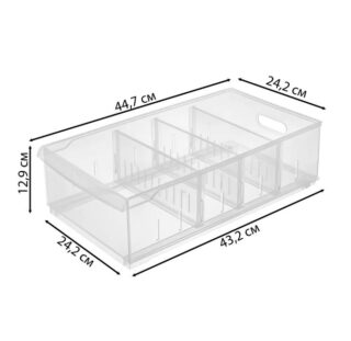 РОЛЛИ, контейнер, 11,5 л, 24,2x12,9x44,7 см, прозрачный