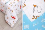 UNIQCUTE, комплект постельного белья 1,5сп. принт "Гусь 2", 50х70см, поплин