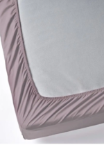 NITEVA, простыня на резинке, мокко, 160х200+25см, поплин