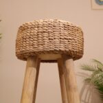 INDO, табурет барный, 65 см, гиацинт/тик, натуральный