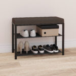 ТОРОНТО 23S, банкетка, 67 см, черный/сиденье серый