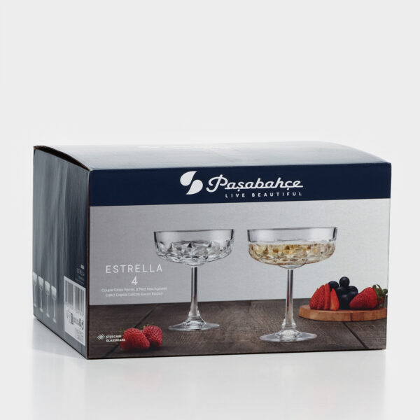 ESTRELLA, набор стеклянных бокалов, 235 мл, 4 шт