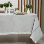 Indian cotton, скатерть, 152х213 см, серый, хлопок