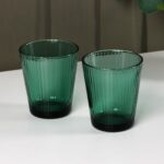 ВЕРДЕ, набор стеклянной посуды, 5 предметов, зеленый