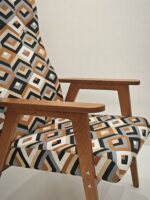 Кресло Retro, ольха, охра, Escada Ochre, М
