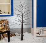 Дерево светодиодное 1.5 м, корич., 224LED, 220V, эффект мерцания, БЕЛЫЙ 3613135