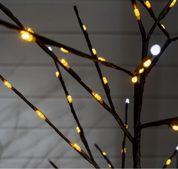 Дерево светодиодное 1.5 м, корич., 224LED, 220V, эффект мерцания, БЕЛЫЙ 3613135