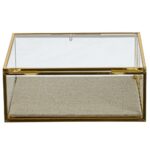 GLASS, шкатулка для украшений, 15х15,5х6 см, прозрачный