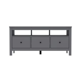 САГА, тумба под ТВ, 3 ящика, 131х62 см, серый, М2