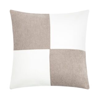 ГЕОМЕТРИЯ, наволочка декоративная, 45х45 см, серый/белый