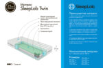 SleepLAB TWIN, матрас с двухслойным пружинным блоком, 140х200см, H=27см