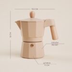 BARISTA Ферамо, кофеварка гейзерная, 150 мл, 15,5 см, бежевый