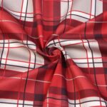 ВИНТЕР, скатерть в клетку, 149х220 см, саржа, красный