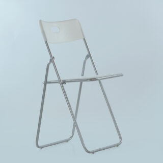 EAMES, стул складной, N-299, Fold, металлокаркас белый, М