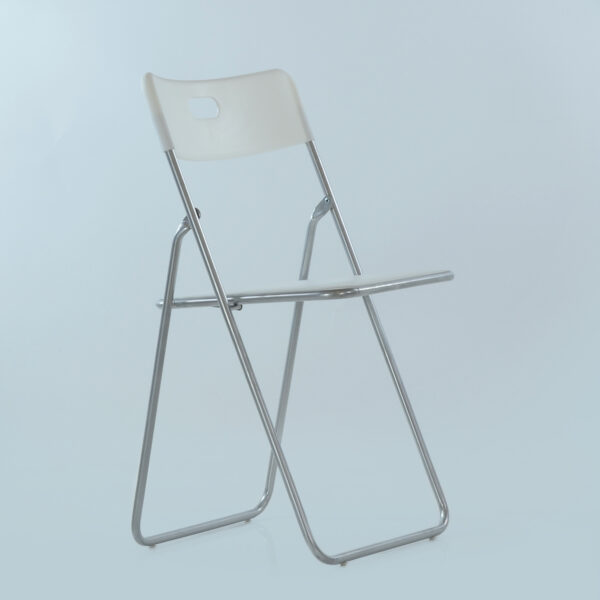 EAMES, стул складной, N-299, Fold, металлокаркас белый, М