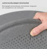 SUNNEA, подушка-галета для стула, d=36 см, серый