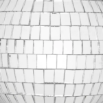 ВИНТЕР, елочный шар, диско-шар, 8 см, серебряный