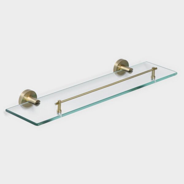 Stolz Loft basic, полка для ванной, стеклянная, Bronze