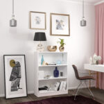 HOME SMART, стеллаж, белый, 80x28x106см