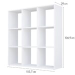 HOME SMART, стеллаж кубический, 3х3, 9 секций, белый