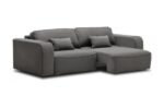 TOULON, диван-кровать прямой, темно-серый, комплектация №2, М5