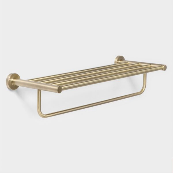 Stolz Loft basic, полка для ванной, с держателем для полотенец, бронзовый