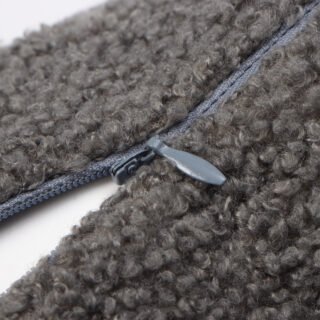 БУКЛЕ, декоративный чехол для подушки, 43х43 см, серый