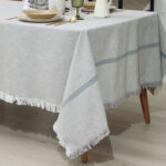 Indian cotton, скатерть, 152х305 см, серый, хлопок
