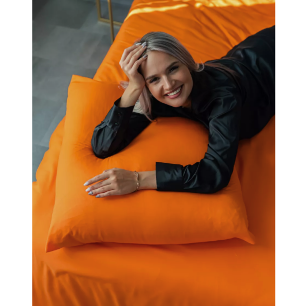 UNIQCUTE, комплект постельного белья ЕВРО, темно-терракотовый, 50х70см, поплин