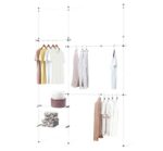 SHT-WR22, вешалка гардеробная, телескопическая, металл/пластик, белый, 200х280х27 см, М