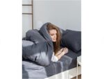 UNIQCUTE, комплект постельного белья ЕВРО, рутил (темно-серый) 50х70см, поплин