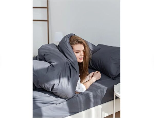 UNIQCUTE, комплект постельного белья ЕВРО, рутил (темно-серый) 50х70см, поплин