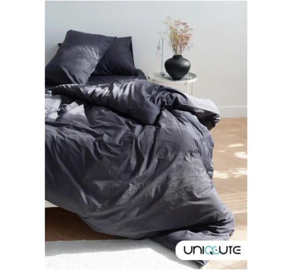 UNIQCUTE, комплект постельного белья ЕВРО, рутил (темно-серый) 50х70см, поплин