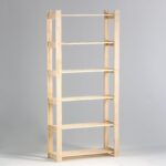 ИНГВАР, стеллаж из массива сосны, 180х84х28 см, 6 полок