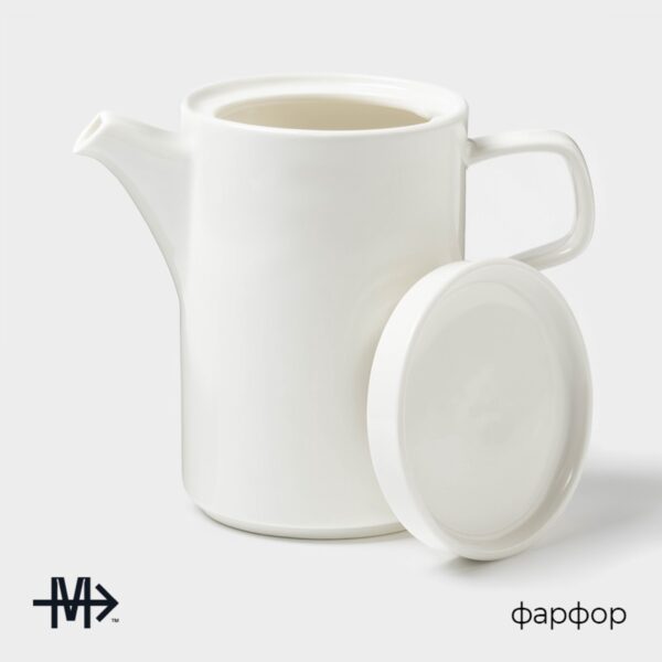 МОДЕРН, чайник заварочный, 960 мл, фарфор, белый