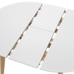 ОРИОН Classic+, стол раздвижной, 100/130х76 см, дуб/белый