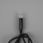 ВИНТЕР Нить, уличная гирлянда, 10 м, IP65, черный, 100 LED, тёплый белый