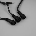 ВИНТЕР Нить, уличная гирлянда, 10 м, IP65, черный, 100 LED, тёплый белый