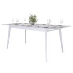 ПЕГАС Classic+, стол раздвижной, 153/188х89 см, белый