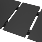 ПЕГАС Classic+, стол раздвижной, 153/188х89 см, черный