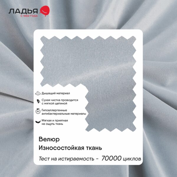 МЕРЛА, мягкая кровать с подъемным механизмом, 160х200 см, серый