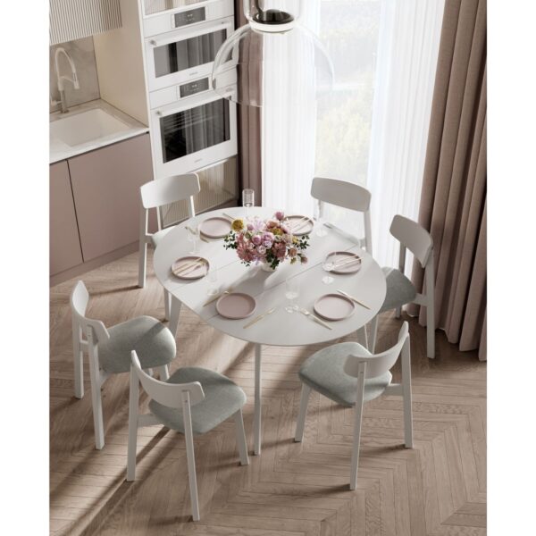 ОРИОН Classic+, стол раздвижной, 100/130х76 см, белый