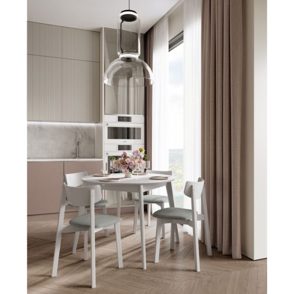 ОРИОН Classic+, стол раздвижной, 100/130х76 см, белый