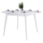ОРИОН Classic+, стол раздвижной, 100/130х76 см, белый