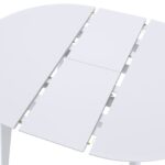 ОРИОН Classic+, стол раздвижной, 100/130х76 см, белый