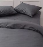 ЙЕРРНА, простыня на резинке, 140х200см, сумерки темный, перкаль